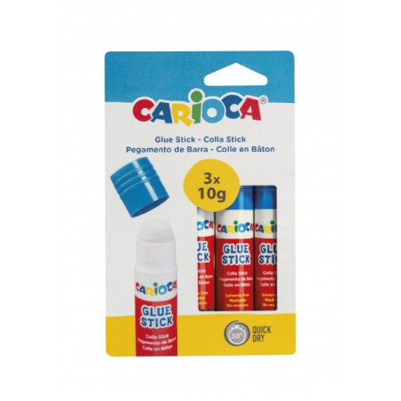 Carioca Pack de 3 Pegamentos de Barra