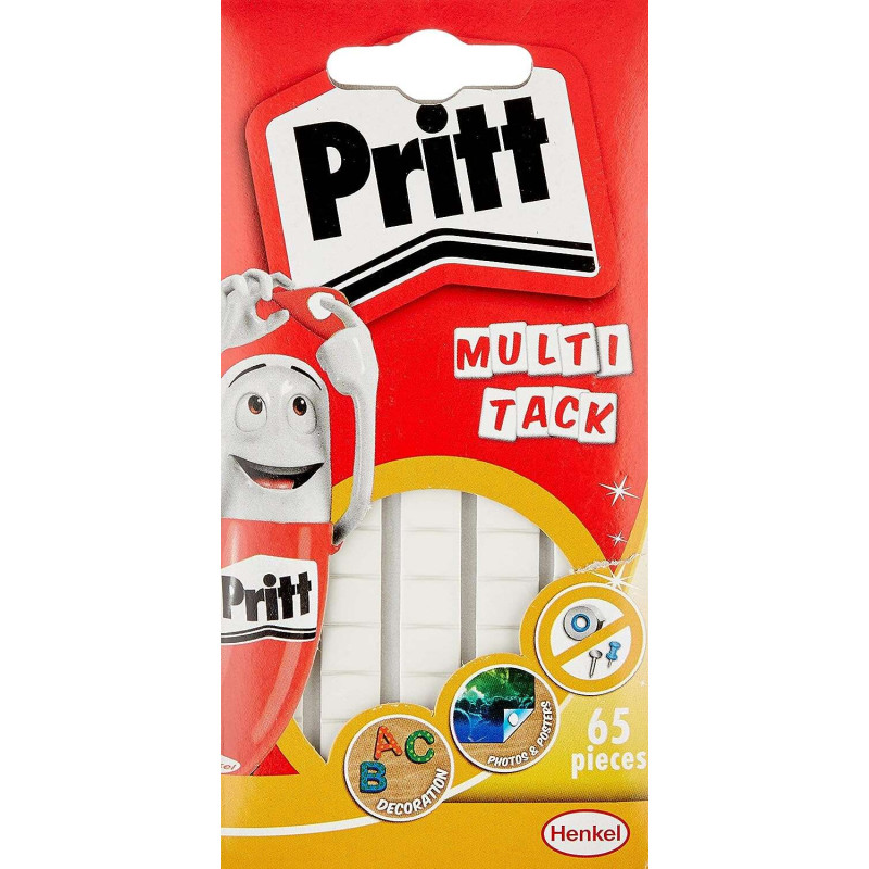 Pritt Multitack Pack de 65 Piezas de Masilla Adhesiva Blanca