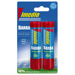 Imedio Pack de 2 Barras de Pegamento de 21grs