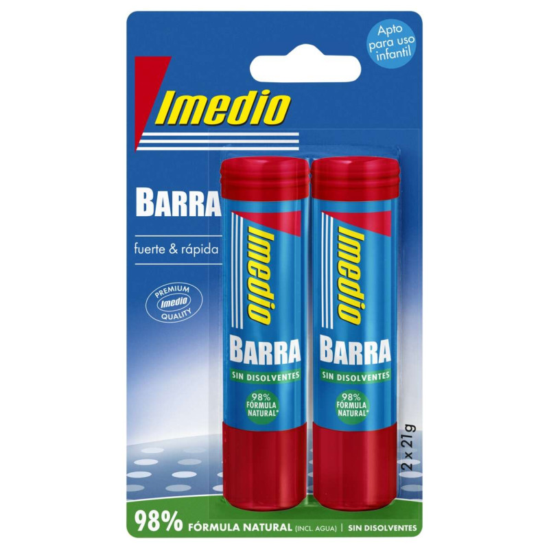 Imedio Pack de 2 Barras de Pegamento de 21grs