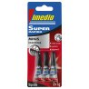 Imedio Super Rapido Pack de 3 Tubos de Pegamento Instantaneo 1gr