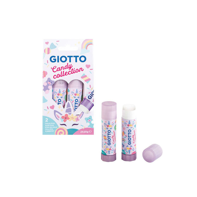 Giotto Candy Collection Pack de 2 Barras de Pegamento Mediano 20gr