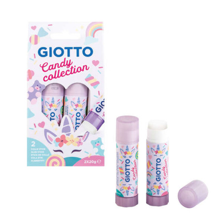 Giotto Candy Collection Pack de 2 Barras de Pegamento Mediano 20gr