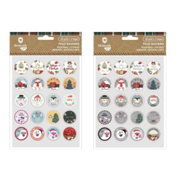 Bismark Pack de 60 Pegatinas Navideñas