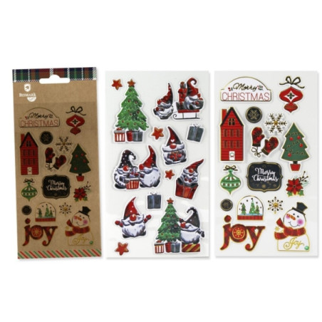 Bismark Pack con 1 Hoja de Pegatinas Navideñas