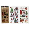Bismark Pack con 1 Hoja de Pegatinas Navideñas