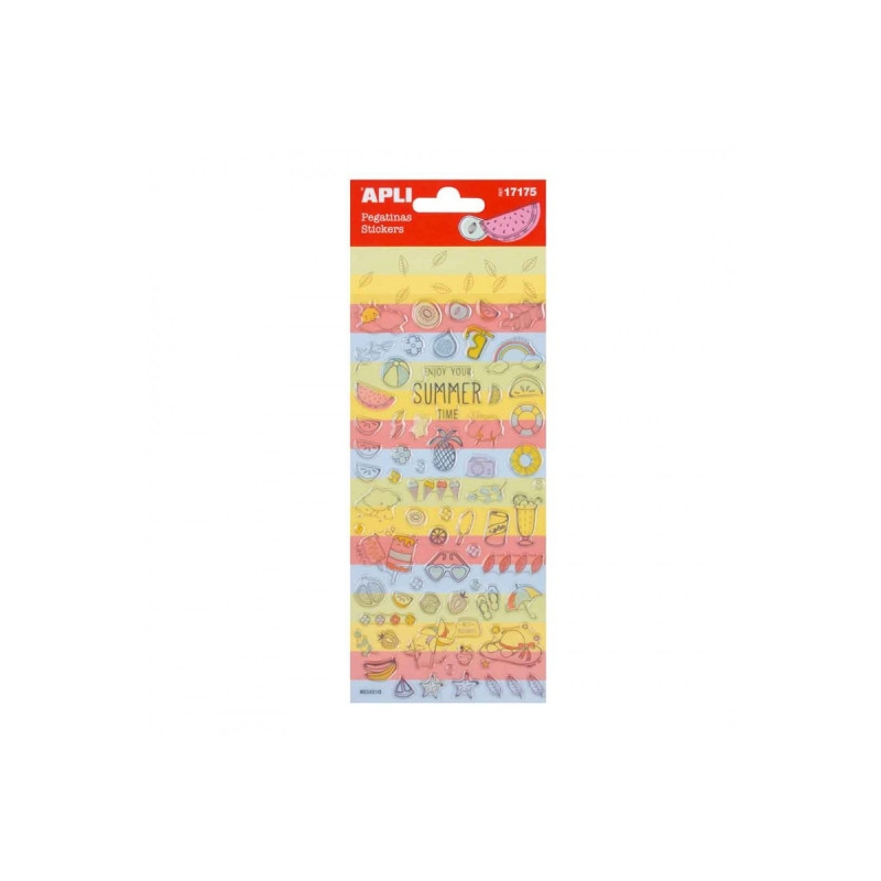 Apli Bolsa de Pegatinas de Verano Varios