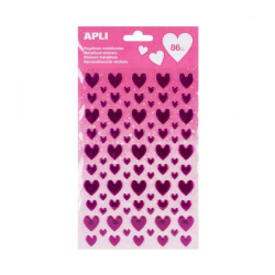 Apli Bolsa de Pegatinas Corazon
