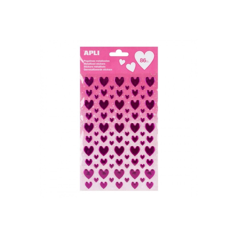 Apli Bolsa de Pegatinas Corazon