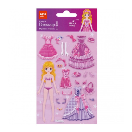 Apli Bolsa de Pegatinas Dress Up 3D Modelo Candy