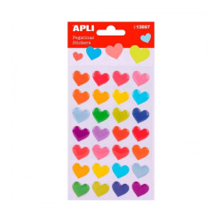 Apli Bolsa de Pegatinas en Forma de Corazones