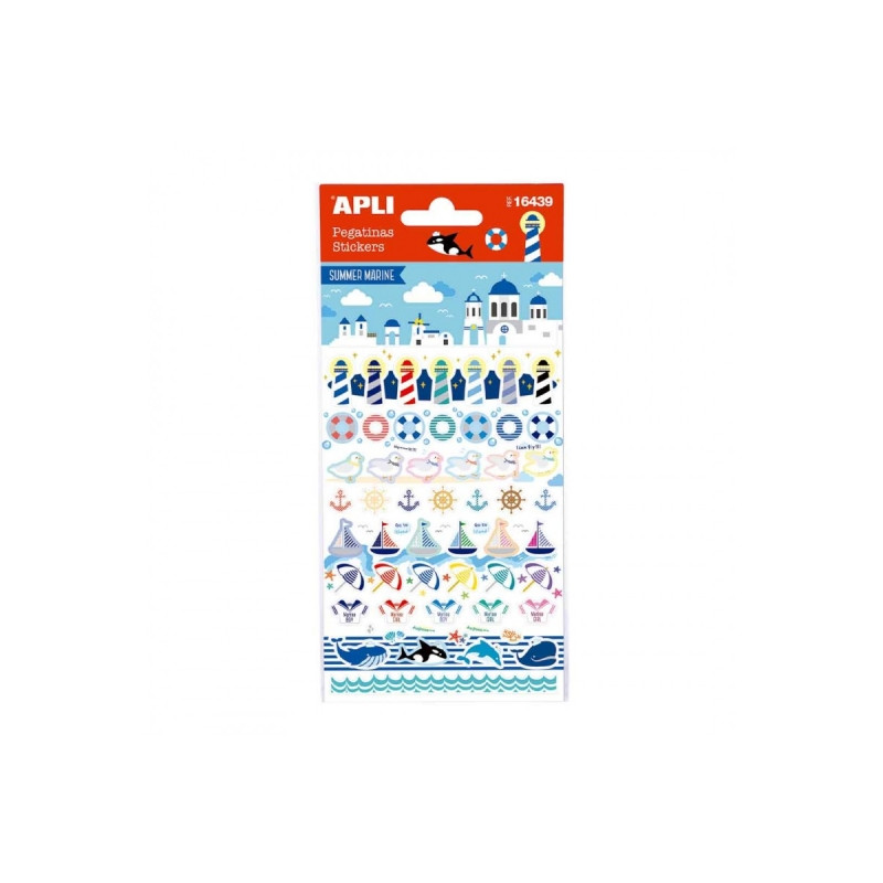 Apli Bolsa de Pegatinas de Verano Varios