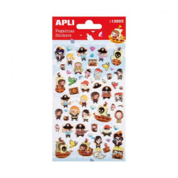 Apli Bolsa de Pegatinas de Piratas