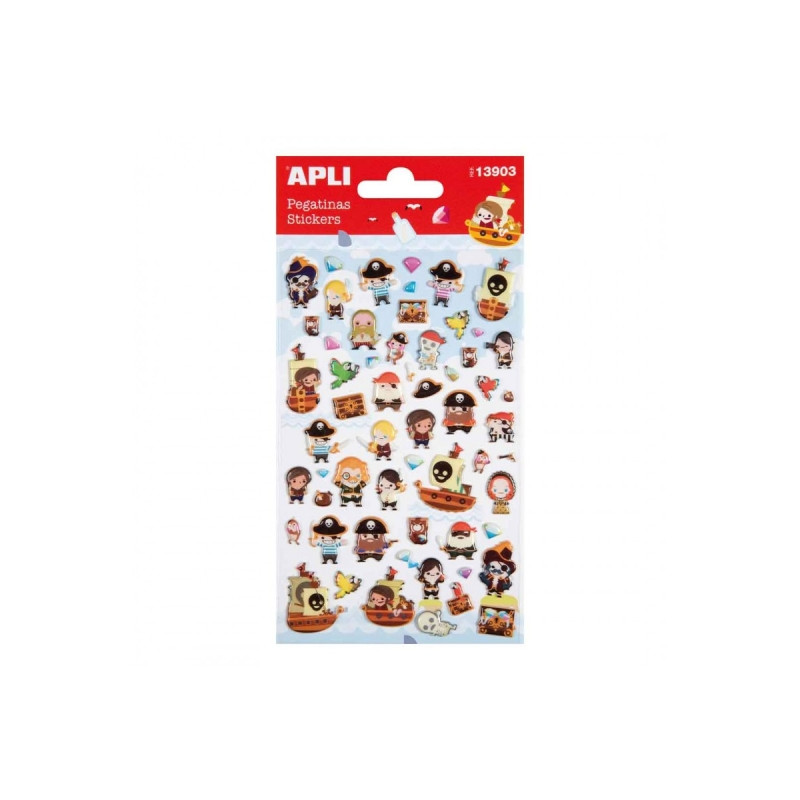 Apli Bolsa de Pegatinas de Piratas