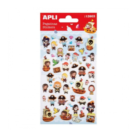 Apli Bolsa de Pegatinas de Piratas