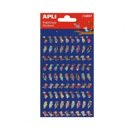 Apli Bolsa de Pegatinas de Pajaros