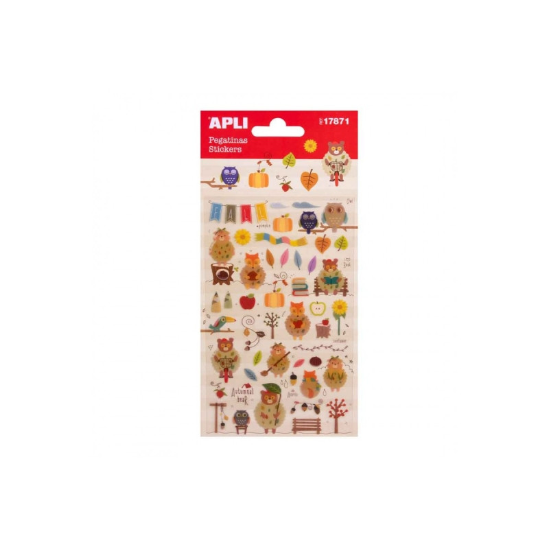 Apli Bolsa de Pegatinas de Otoño
