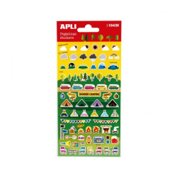 Apli Bolsa de Pegatinas de Camping