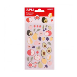 Apli Bolsa de Pegatinas con Frutas