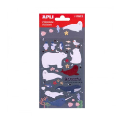 Apli Bolsa de Pegatinas con Animales Marinos