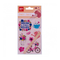 Apli Bolsa de Pegatinas Transferibles Flores