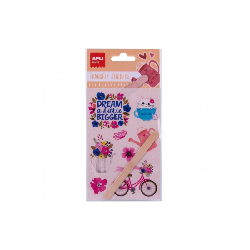 Apli Bolsa de Pegatinas Transferibles Flores