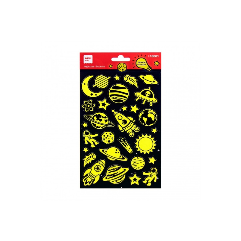 Apli Bolsa de Pegatinas Espacio