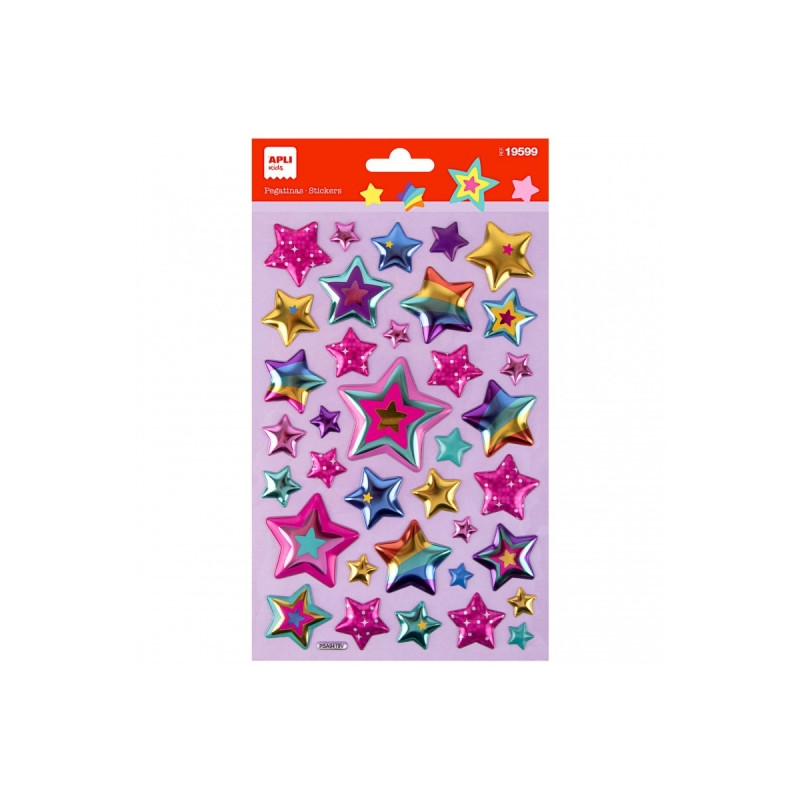 Apli Bolsa de Pegatinas de Estrellas