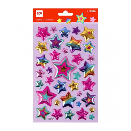 Apli Bolsa de Pegatinas de Estrellas