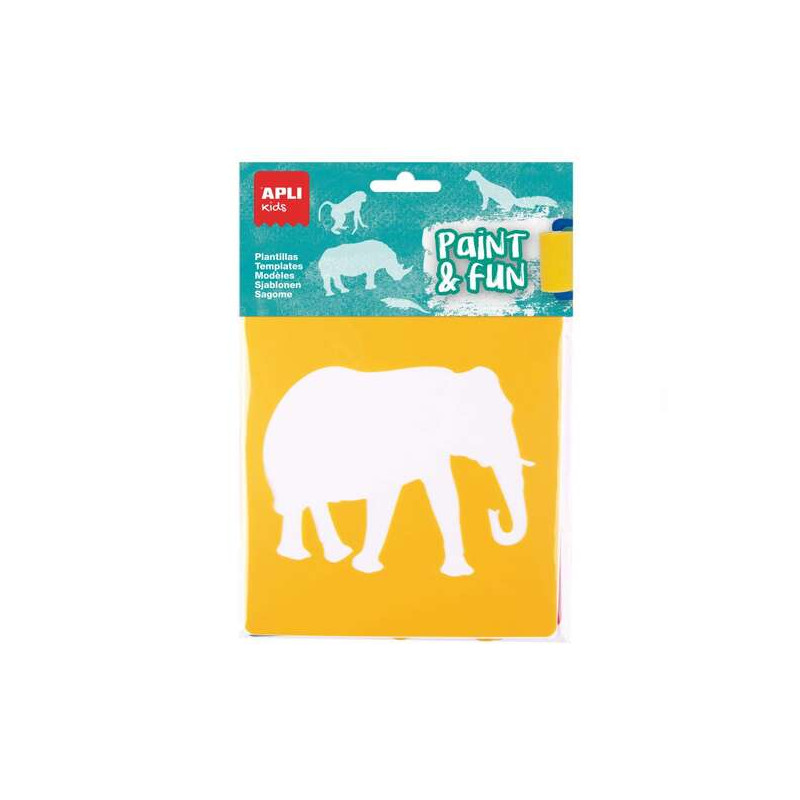 Apli Kids Bolsa de 6 Plantillas de Animales de la Selva