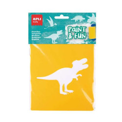 Apli Kids Bolsa de 6 Plantillas de Dinosaurios