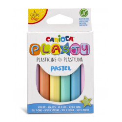 Carioca Pack de 6 Plastilinas Colores Pastel