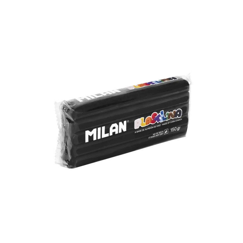 Milan Barra de Plastilina de 150gr Negro