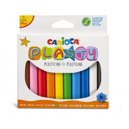 Carioca Pack de 10 Plastilinas