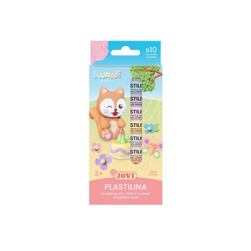 Jovi Kawaii Pack con 10 Barras de Plastilina 15gr