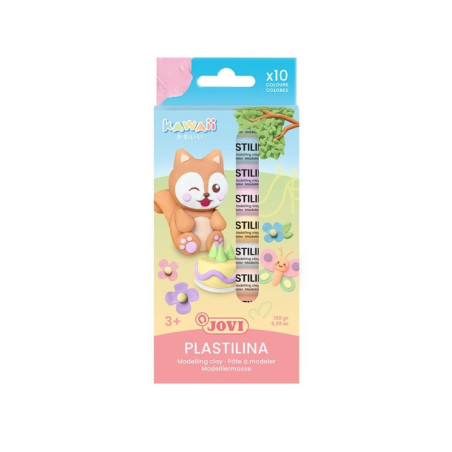 Jovi Kawaii Pack con 10 Barras de Plastilina 15gr