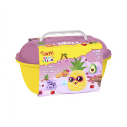 Jovi Play & Fun Cofre Sweet con 24 Barras de Plastilina 15gr + Modeladores + Recortables