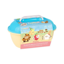 Jovi Kawaii Cofre con 24 Barras de Plastilina 15gr + Modeladores + Recortables