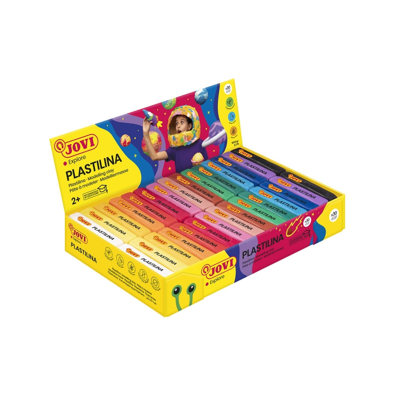 Jovi Expositor de 30 Pastillas de Plastilina 50gr