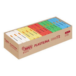 Jovi Expositor de 15 Pastillas de Plastilina 350gr Colores Basicos