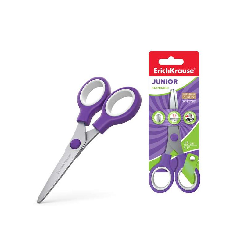ErichKrause Standard Junior Tijeras de Acero Inoxidable 13cm
