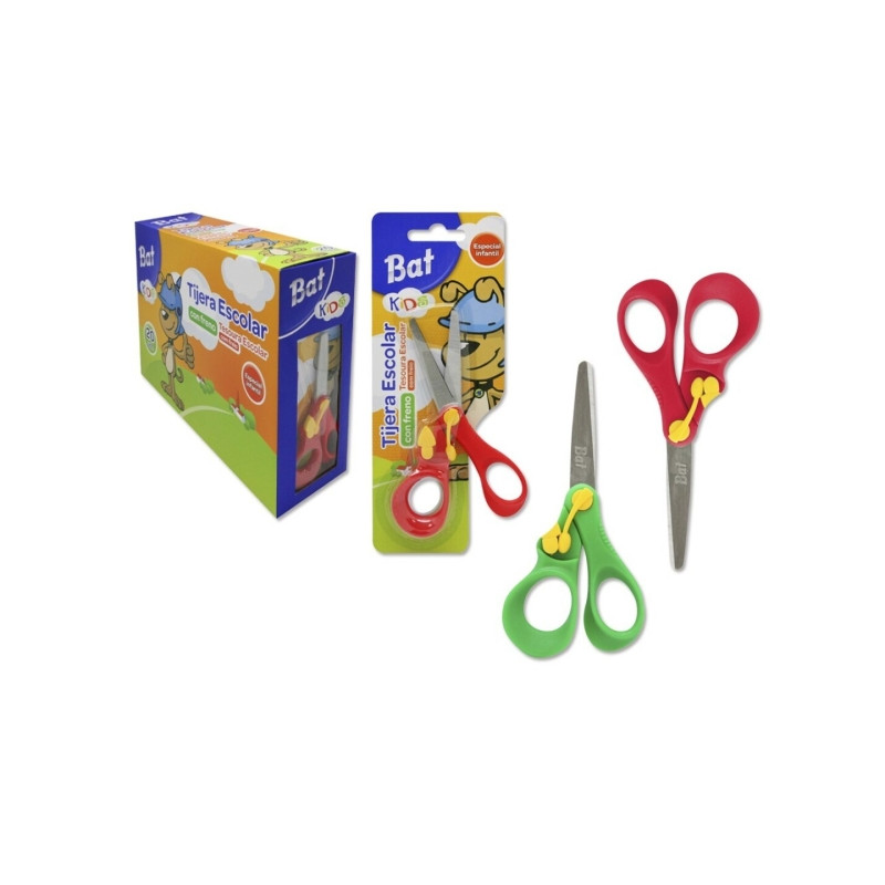 Bismark Bat Tijera Escolar 13cm con Freno Quality (20u.)