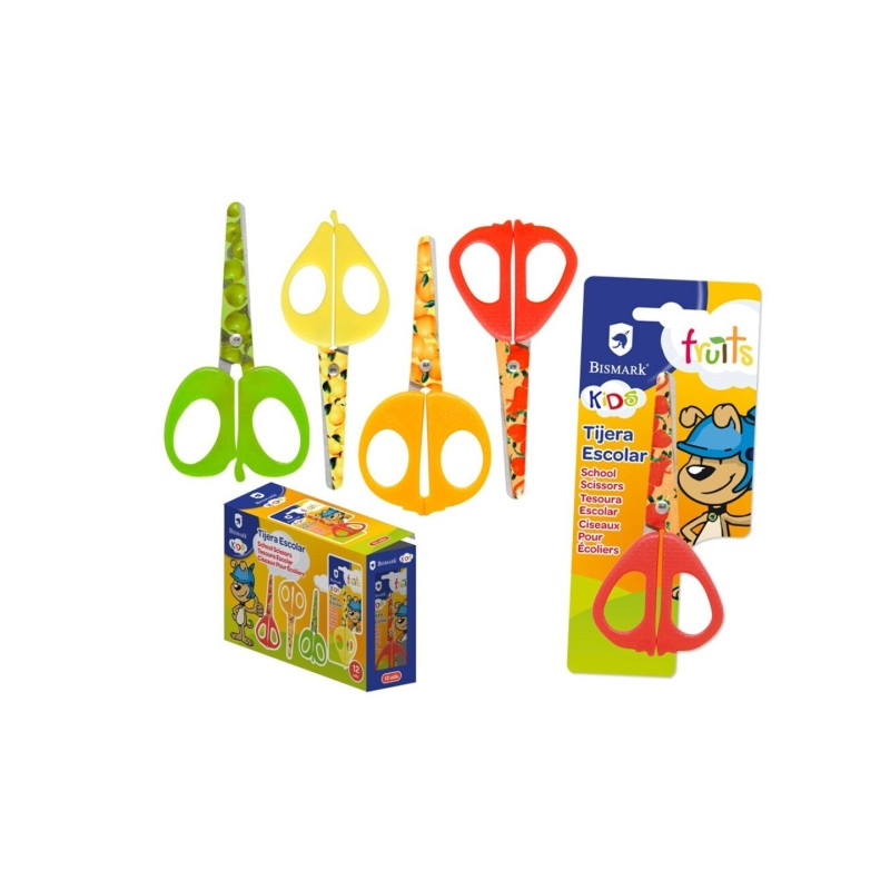 Bismark Kids Fruits Tijera Escolar 13cm (12u.)