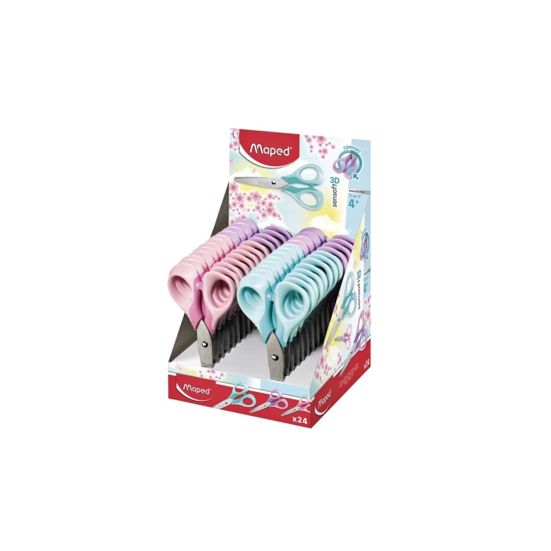 Maped Sensoft Tijera Escolar Punta Redonda 13cm (24u.)