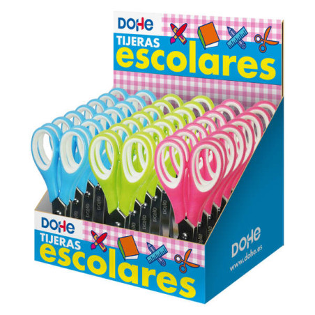 Dohe Expositor de 24 Tijeras Escolares de 125mm
