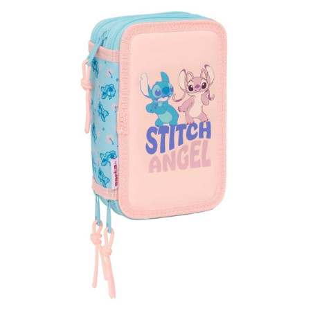 Safta Stitch Ohana Plumier de 3 Pisos