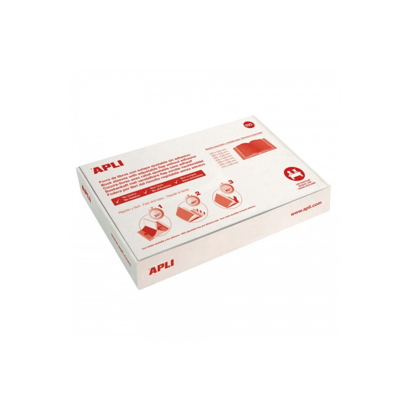 Apli Caja de 100 Forros para Libros 310mm PVC 130 micras