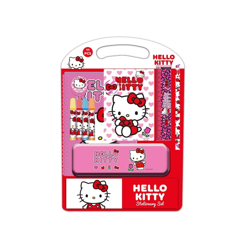 Safta Hello Kitty Iconic Pack Escolar con Plumier Metalico