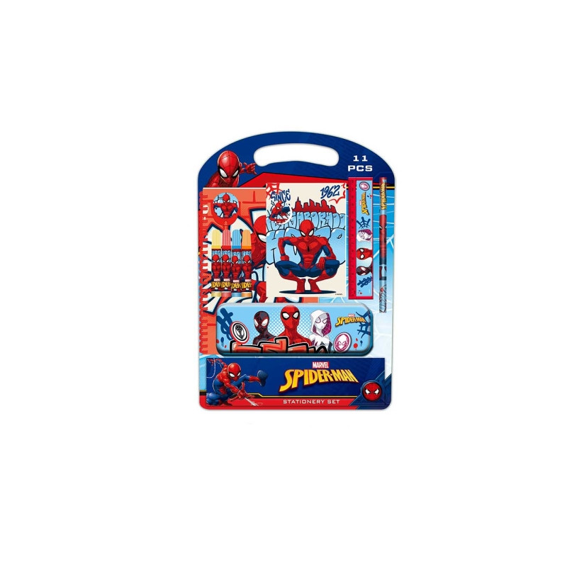 Safta Spider-Man Attack Pack Escolar con Plumier Metalico