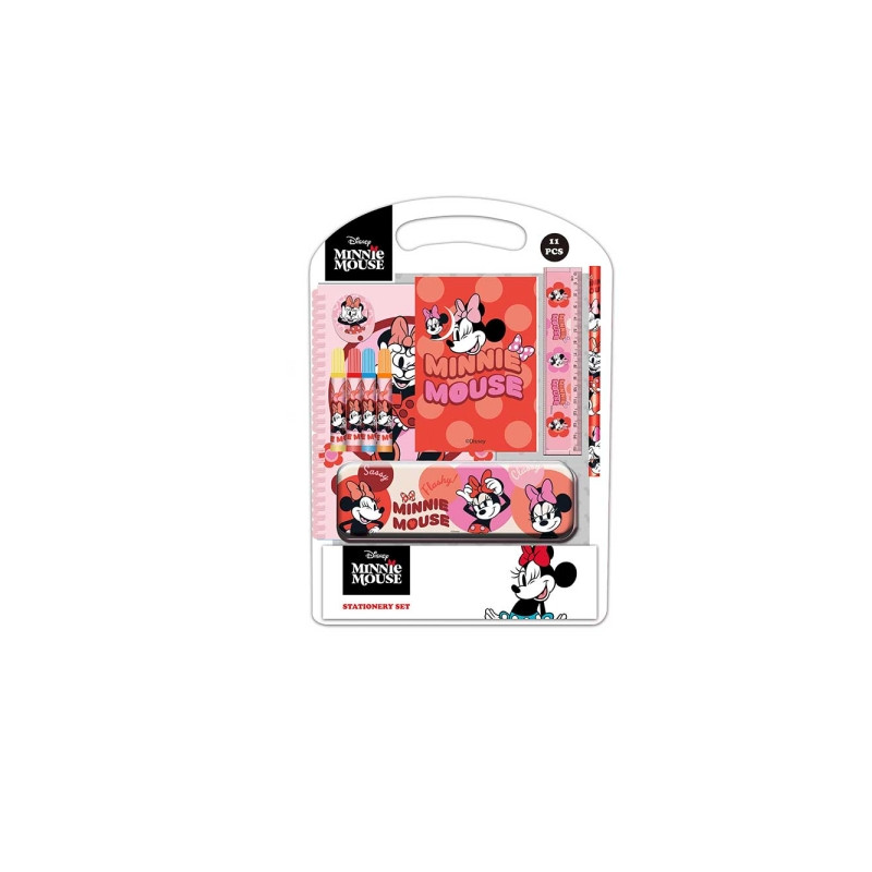Safta Minnie Mouse Naive Pack Escolar con Plumier Metalico